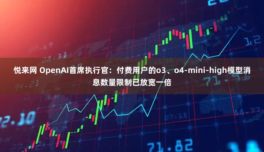 悦来网 OpenAI首席执行官：付费用户的o3、o4-mini-high模型消息数量限制已放宽一倍