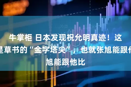 牛掌柜 日本发现祝允明真迹！这才是草书的“金字塔尖”，也就张旭能跟他比